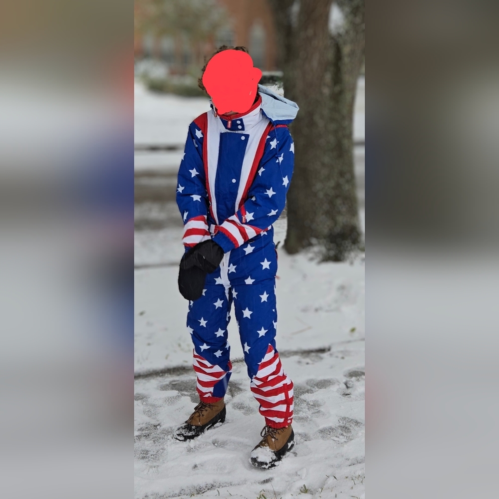 Patriotic Star ski snow suit